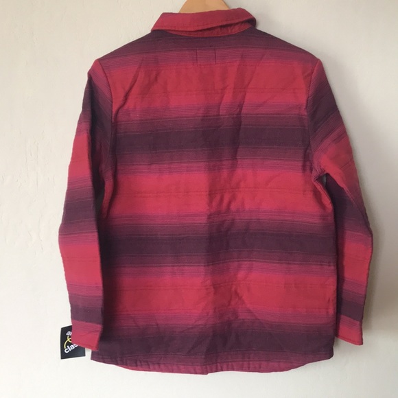 Boys shacket quilted snap up shirt jacket with pockets NEW - Picture 5 of 6